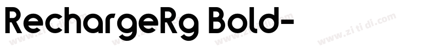 RechargeRg Bold字体转换